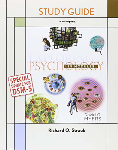 Book cover for Study Guide for Exploring Psychology in Modules with Dsm5 Update