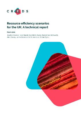 Cover of Resource efficiency scenarios for the UK