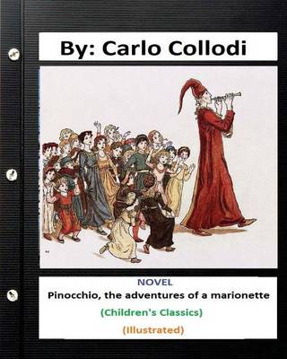 Book cover for Pinocchio, the adventures of a marionette. NOVEL By