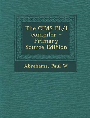 Book cover for The Cims PL/I Compiler