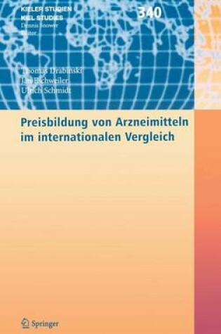 Cover of Preisbildung von Arzneimitteln im internationalen Vergleich