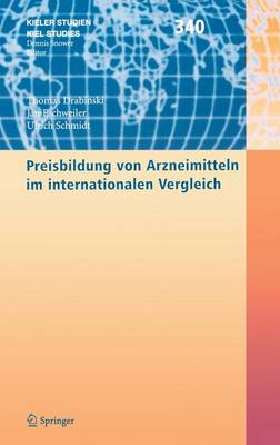 Cover of Preisbildung von Arzneimitteln im internationalen Vergleich