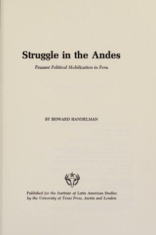 Cover of Struggle in the Andes