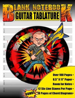 Book cover for Blank Guitar Tablature Notebook