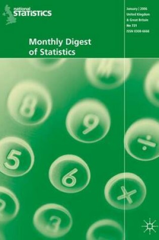Cover of Monthly Digest of Statistics Vol 745, January 2008