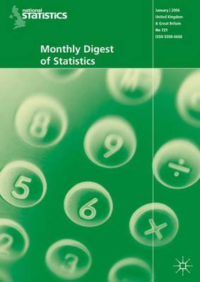 Book cover for Monthly Digest of Statistics Vol 745, January 2008