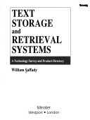 Book cover for Text Storage and Retrieval Systems