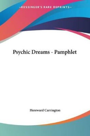 Cover of Psychic Dreams - Pamphlet