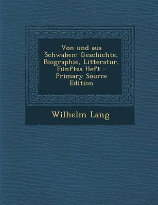 Book cover for Von Und Aus Schwaben