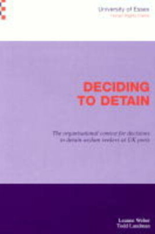 Cover of Deciding to Detain