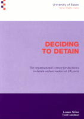 Book cover for Deciding to Detain