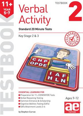 Book cover for 11+ Verbal Activity Year 5-7 Testbook 2