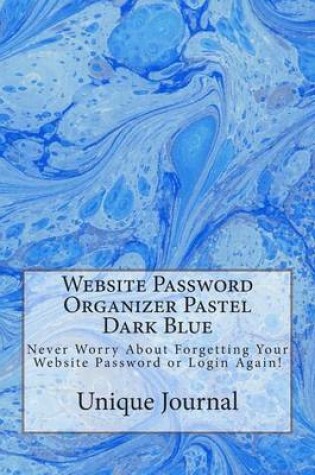 Cover of Website Password Organizer Pastel Dark Blue