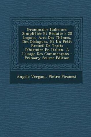 Cover of Grammaire Italienne