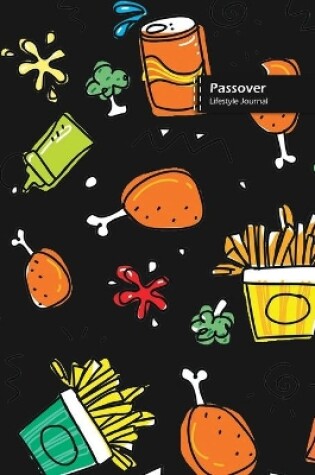 Cover of Passover Lifestyle Journal, Blank Write-in Notebook, Dotted Lines, Wide Ruled, Size (A5) 6 x 9 In (Black)