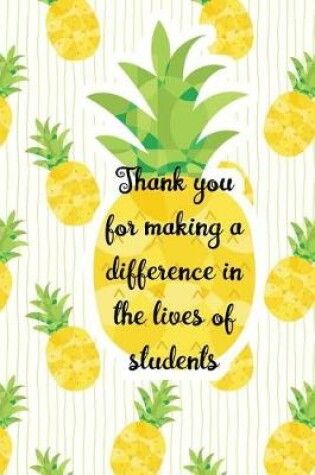 Cover of Thank You For Making Difference In Lives Of Students