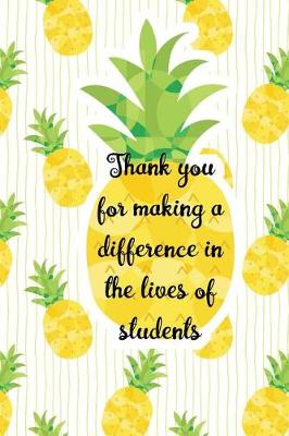 Book cover for Thank You For Making Difference In Lives Of Students