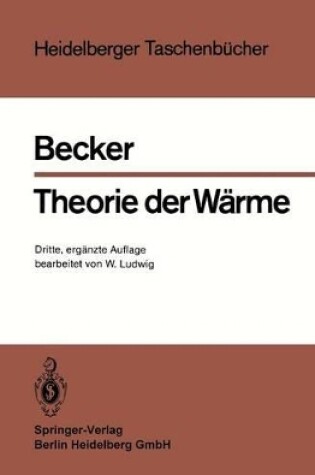 Cover of Theorie der Wärme