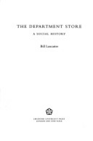 Cover of The Department Store