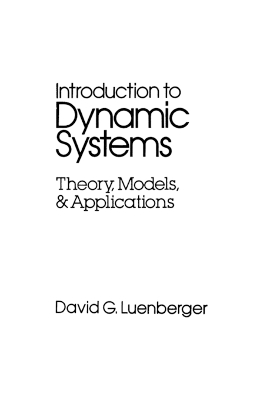 Book cover for Introduction to Dynamic Systems