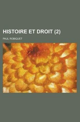 Cover of Histoire Et Droit (2)