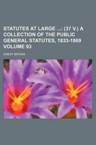 Cover of Statutes at Large Volume 93