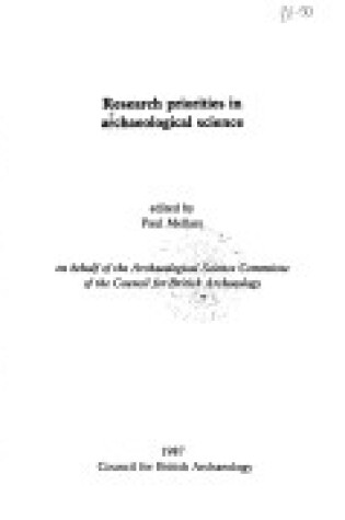 Cover of Research Priorities in Archaeological Science