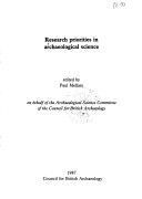 Book cover for Research Priorities in Archaeological Science