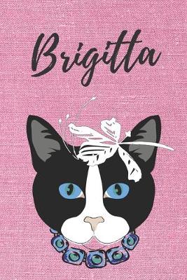 Book cover for personalisiertes Geschenke Notizbuch Katze / Malbuch / Tagebuch / Journal / DIN A5 / Brigitta