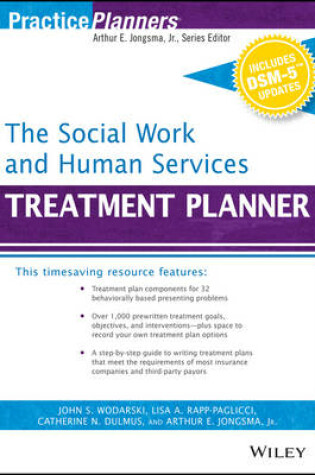 Cover of The Social Work and Human Services Treatment Planner, with DSM 5 Updates