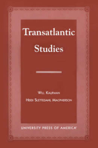 Cover of Transatlantic Studies