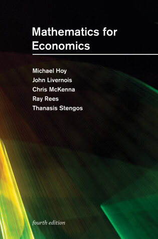 Cover of Mathematics for Economics, fourth edition