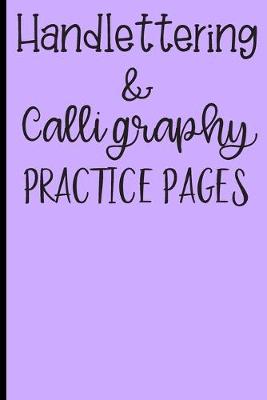 Book cover for Handlettering & Calligraphy Practice Pages
