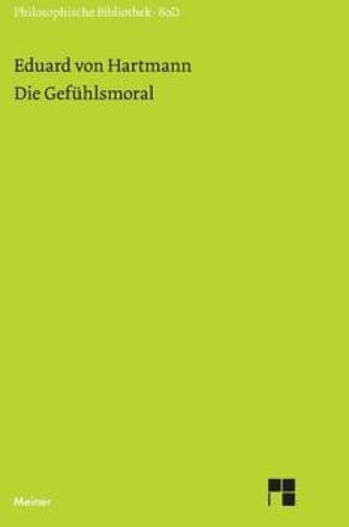 Cover of Die Gefuhlsmoral