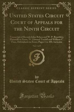 Cover of United States Circuit Court of Appeals for the Ninth Circuit, Vol. 1 of 5