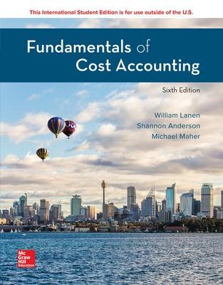 Book cover for ISE Fundamentals of Cost Accounting