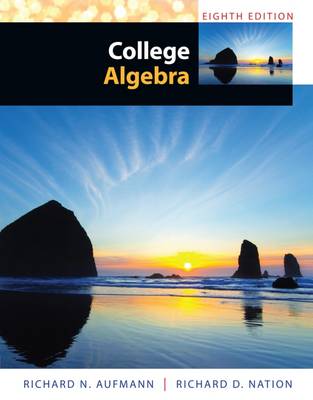 Book cover for Study Guide with Student Solutions Manual for Aufmann's College  Algebra, 8th