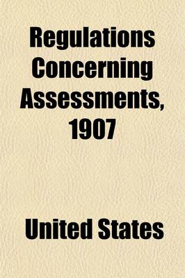 Book cover for Regulations Concerning Assessments, 1907