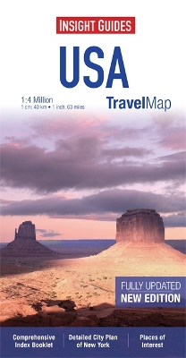 Book cover for Insight Travel Map: USA & Canada South