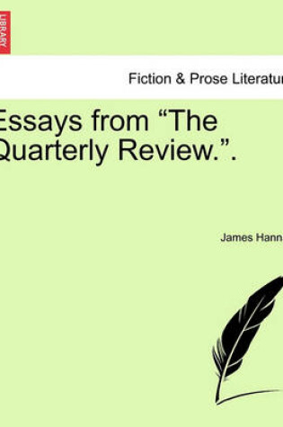 Cover of Essays from "The Quarterly Review.."