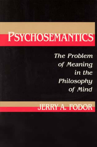 Cover of Psychosemantics