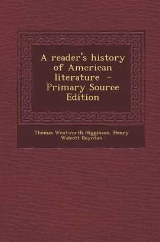 Cover of A Reader's History of American Literature