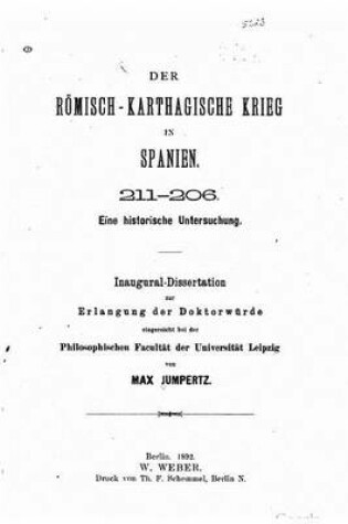 Cover of Der Römisch-Karthagische Krieg in Spanien