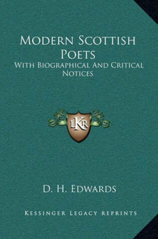 Cover of Modern Scottish Poets