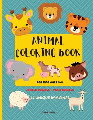 Book cover for Animal Coloring Book