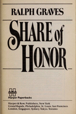 Cover of Share of Honor