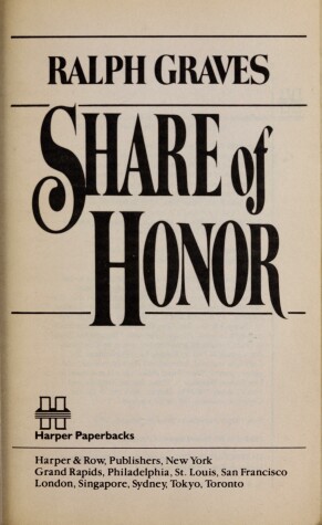 Book cover for Share of Honor