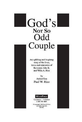 Book cover for God's Not So Odd Couple