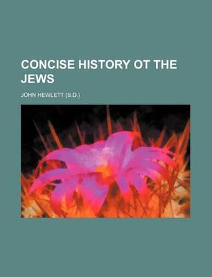 Book cover for Concise History OT the Jews