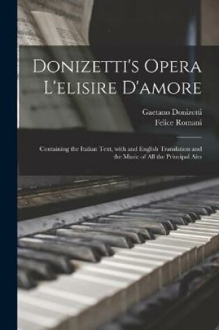 Cover of Donizetti's Opera L'elisire D'amore